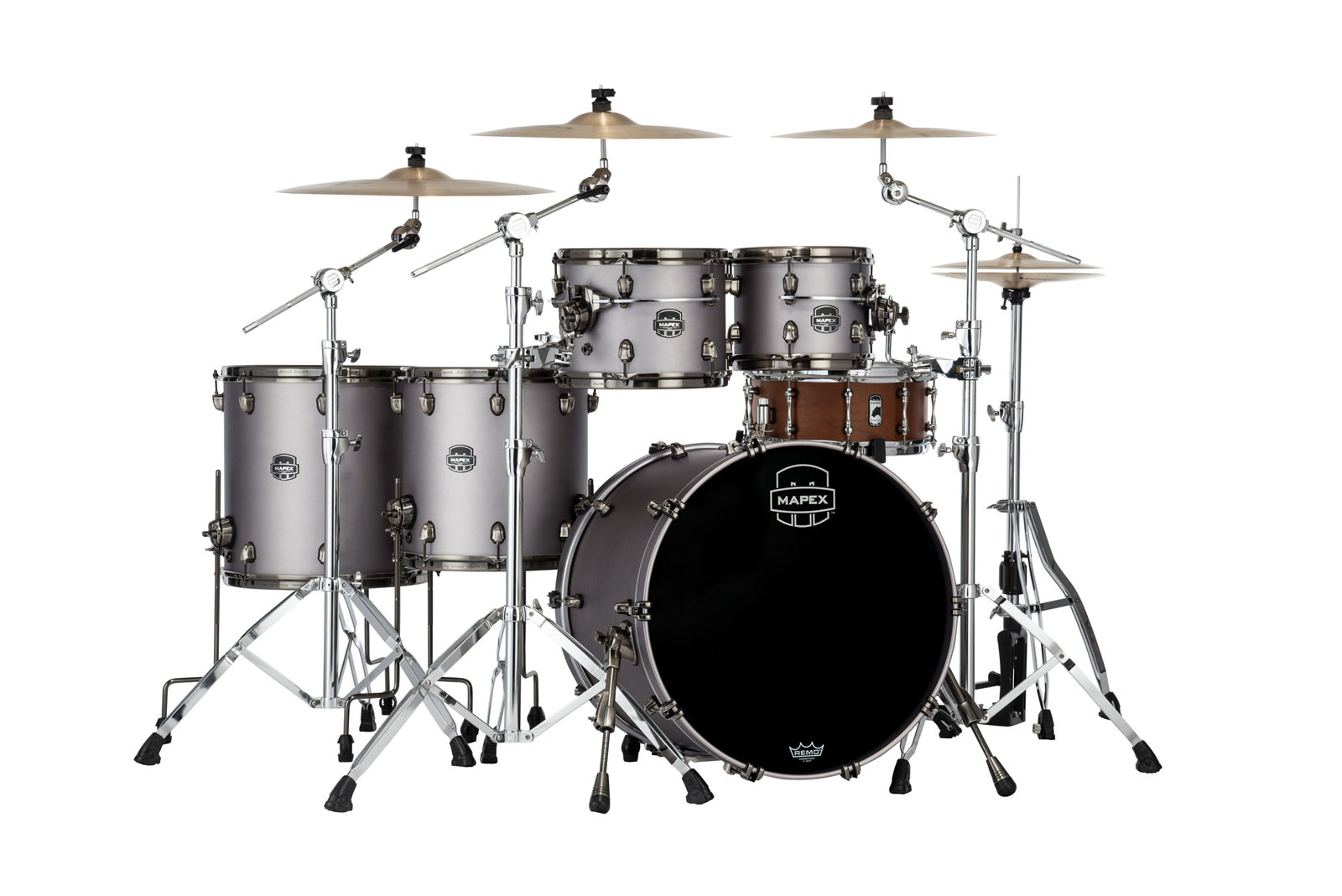 MAPEX SATURN EVO 5 DRUMS GUN METAL GREY