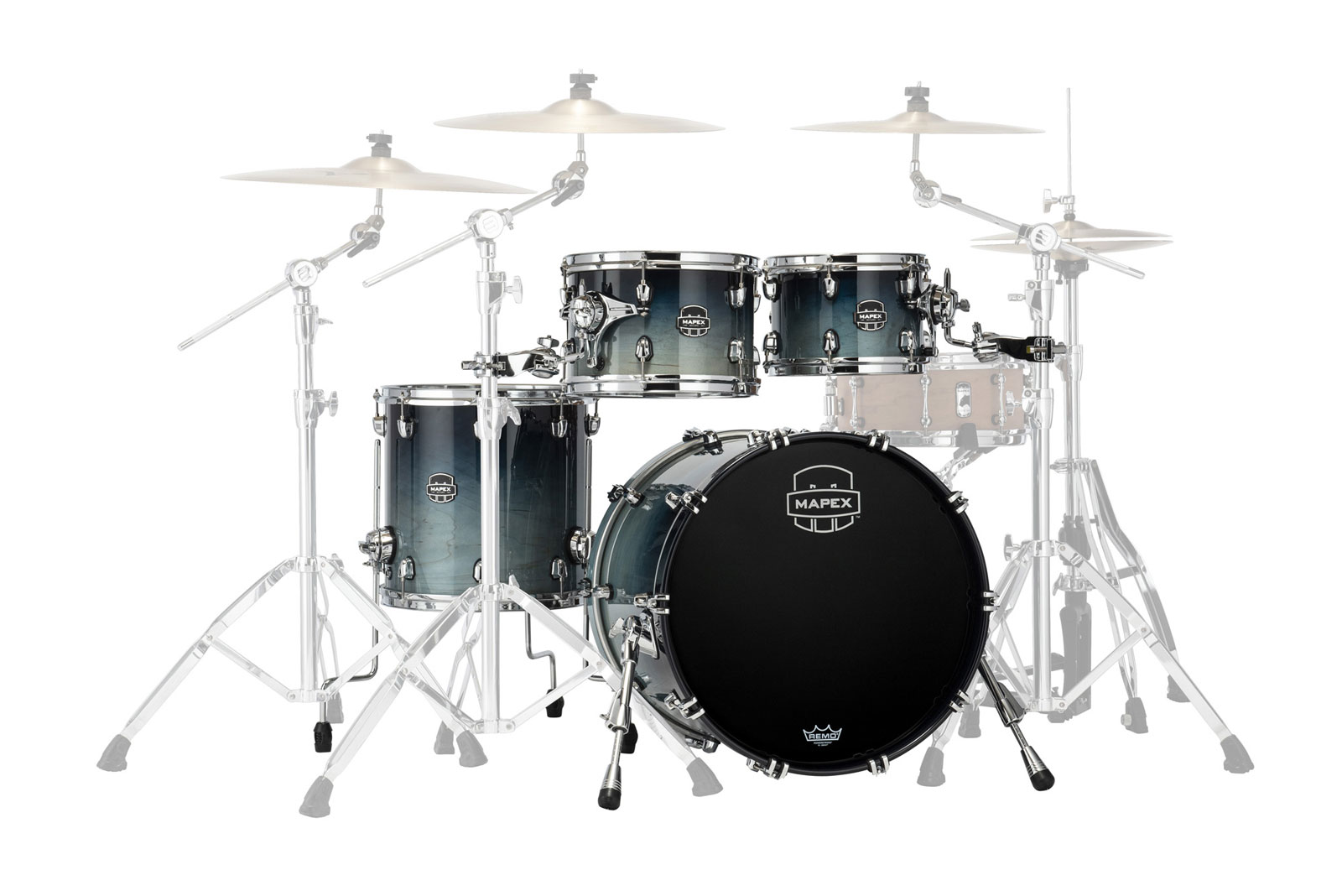 MAPEX SATURN 4 DRUMS TEAL BLUE