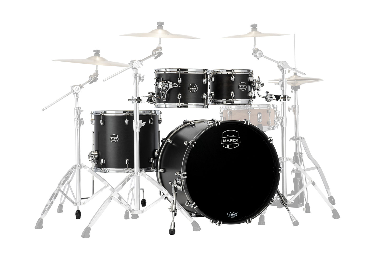 MAPEX SATURN 4 DRUMS SATIN BLACK