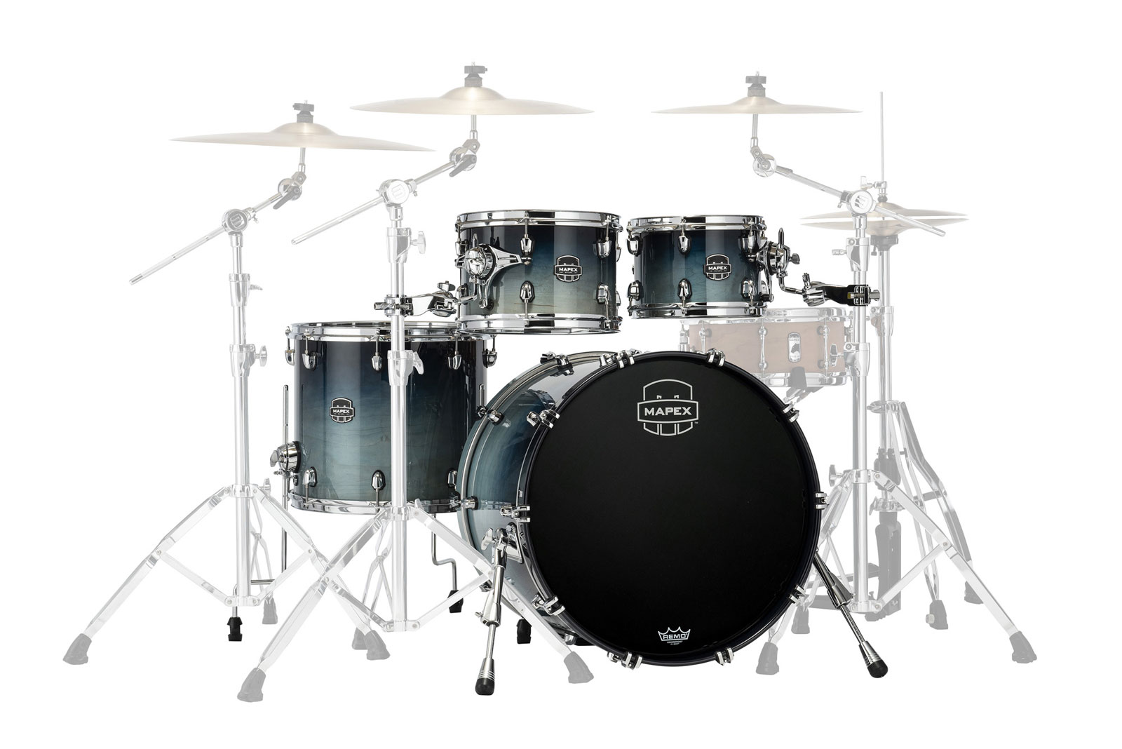 MAPEX SATURN 4 DRUMS TEAL BLUE