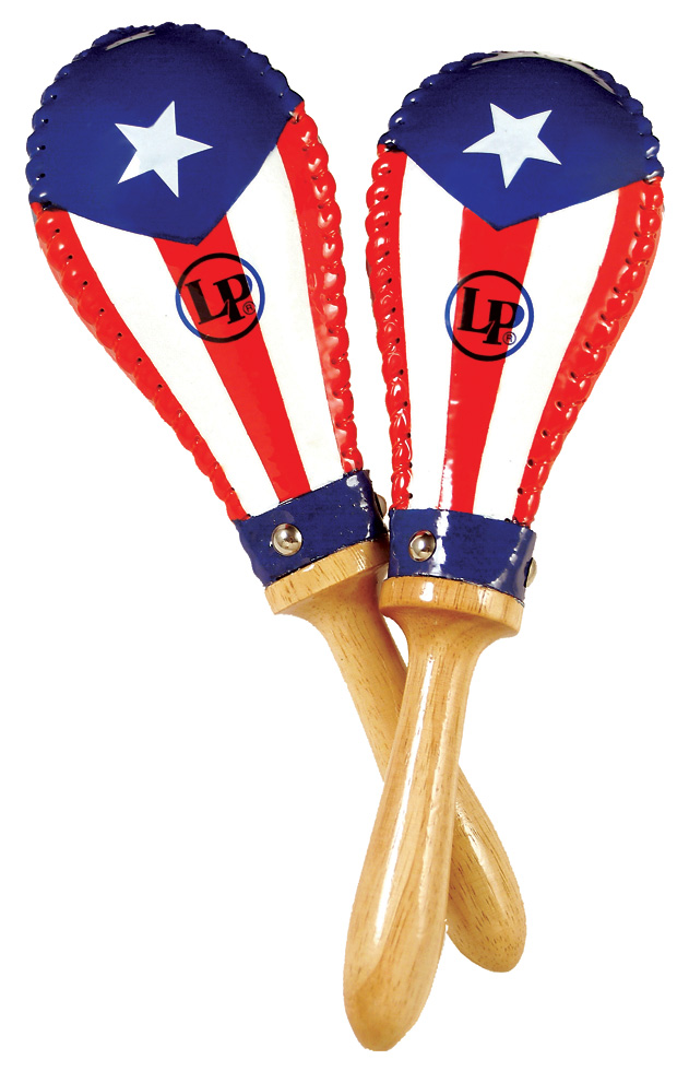 LATIN PERCUSSION Maracas Salsa Puerto Rican Heritage Peau Animale