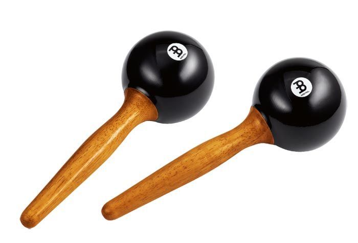 MEINL Maracas Ronds Plastique Noir