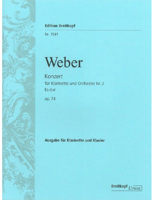 EDITION BREITKOPF WEBER C.M.V. - KLARINETTENKONZERT 2 ES-DUR