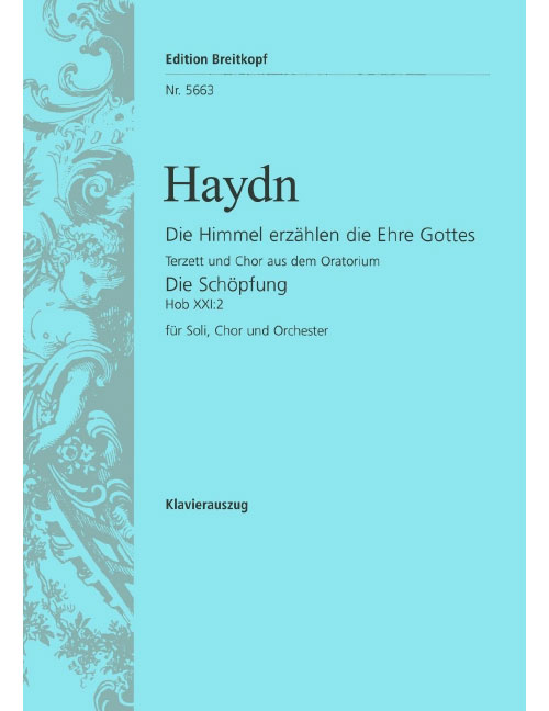 EDITION BREITKOPF HAYDN J. - DIE HIMMEL ERZAHLEN DIE EHRE
