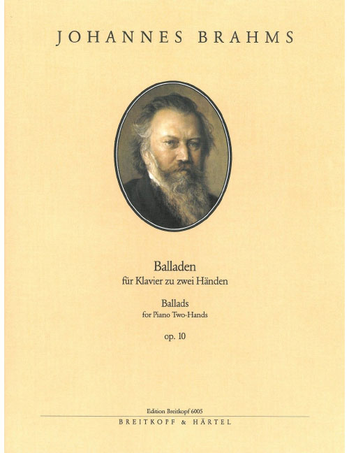 EDITION BREITKOPF BRAHMS JOHANNES - BALLADEN OP. 10 - PIANO