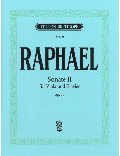 EDITION BREITKOPF RAPHAEL - SONATE II OP. 80 - ALTO ET PIANO