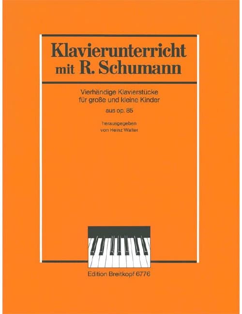 EDITION BREITKOPF SCHUMANN - PIANO DUETS FOR SMALL AND BIG CHILDREN FROM OP. 85 - PIANO (4 HETS)