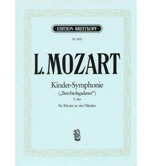 EDITION BREITKOPF MOZART - TOY SYMPHONY IN C MAJOR - PIANO (4 HETS)