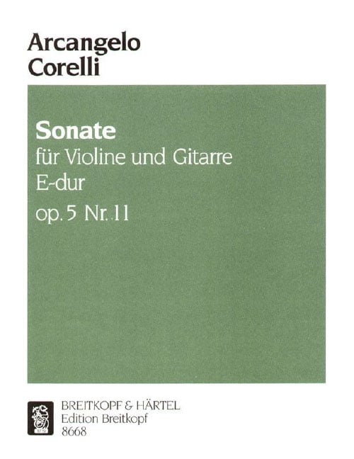 EDITION BREITKOPF CORELLI - SONATE E-DUR OP. 5/11