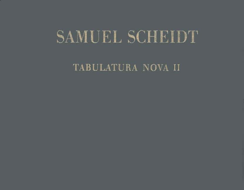 EDITION BREITKOPF SCHEIDT - TABULATURA NOVA - ORGUE