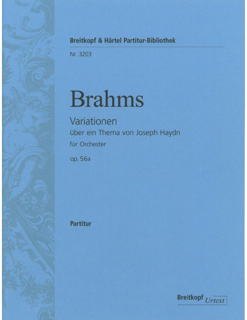 EDITION BREITKOPF BRAHMS JOHANNES - HAYDN-VARIATIONEN B-DUR OP.56A - ORCHESTRA