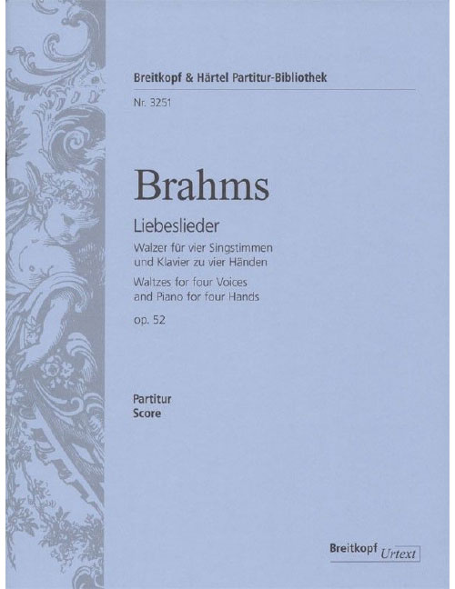 EDITION BREITKOPF Brahms - Love Songs Op. 52 - Soloists, Choeur Mixte Et Piano