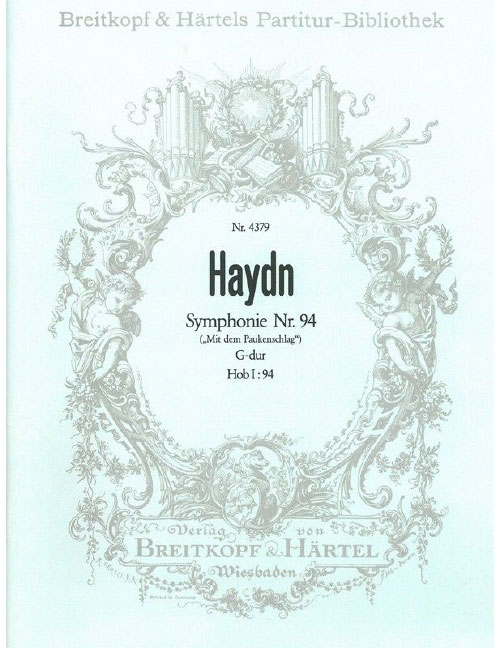 EDITION BREITKOPF HAYDN - SYMPHONY NO. 94 IN G MAJOR HOB I:94 HOB I:94