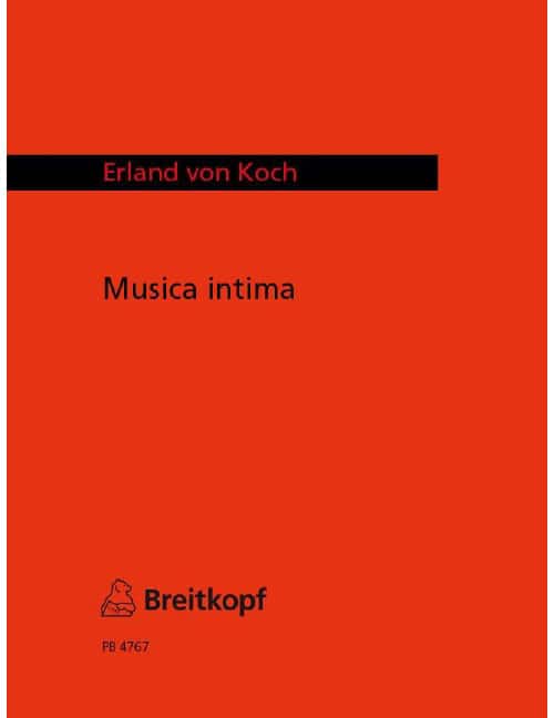 EDITION BREITKOPF KOCH - MUSICA INTIMA - STRING ORCHESTRE