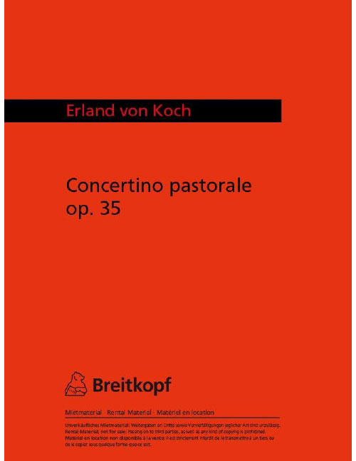 EDITION BREITKOPF Koch - Concertino Pastorale Op. 35