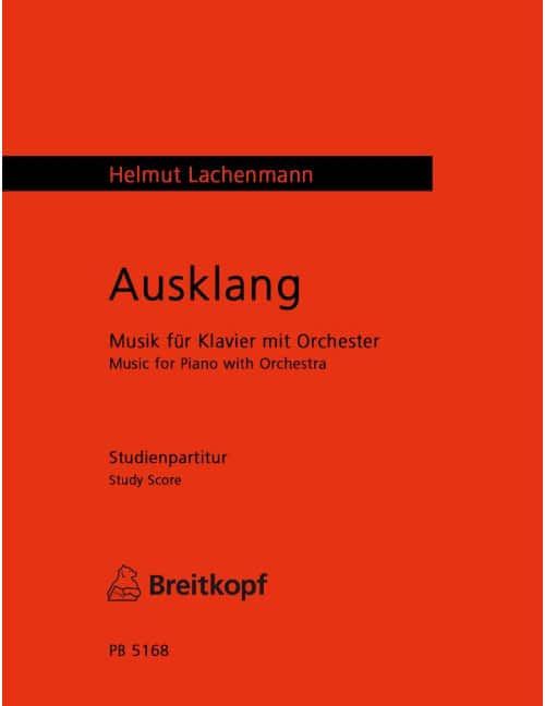 EDITION BREITKOPF LACHENMANN - AUSKLANG