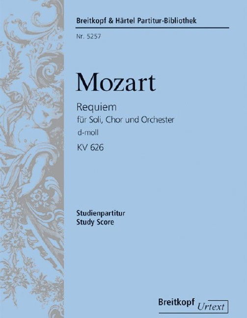 EDITION BREITKOPF MOZART W.A. - REQUIEM D-MOLL KV 626