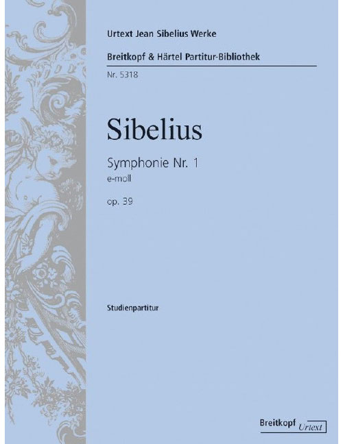 EDITION BREITKOPF SIBELIUS JEAN - SYMPHONIE NR.1 OP. 39 - ORCHESTRA