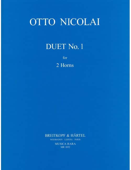 EDITION BREITKOPF NICOLAI - DUO NR. 1