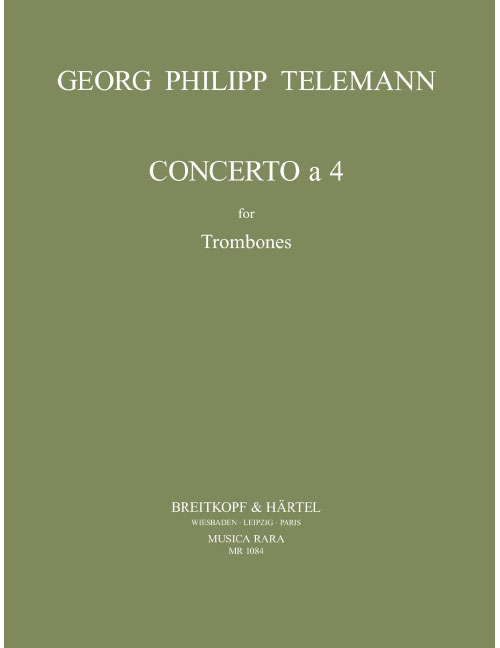 EDITION BREITKOPF TELEMANN G.P. - CONCERTO A 4