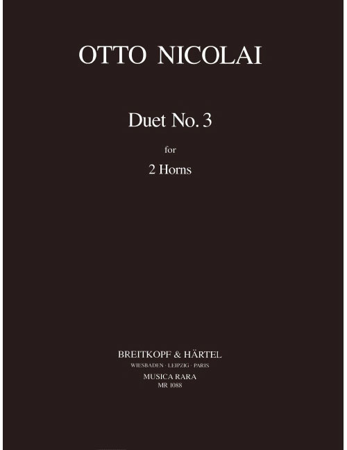 EDITION BREITKOPF Nicolai - Duo NR. 3