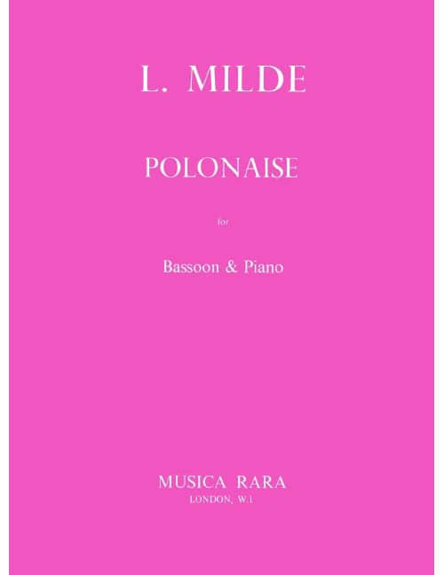 EDITION BREITKOPF MILDE - POLONAISE - BASSOON ET PIANO