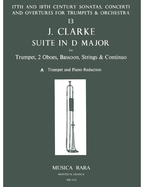 EDITION BREITKOPF CLARKE - SUITE IN D-DUR - TROMPETTE ET PIANO