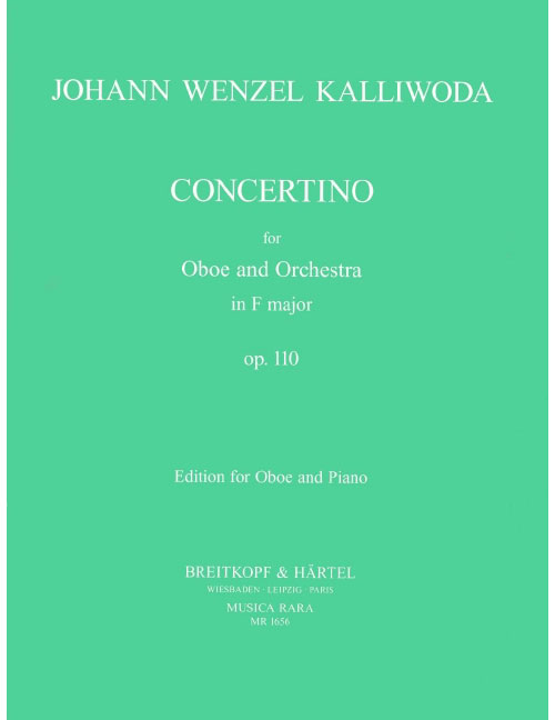 EDITION BREITKOPF Kalliwoda - Concertino F-dur Op. 110 - Hautbois et Piano