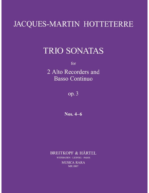 EDITION BREITKOPF Triosonaten Op. 3