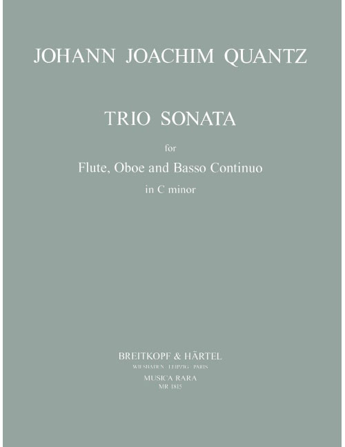 EDITION BREITKOPF Quantz - Triosonate In C-moll