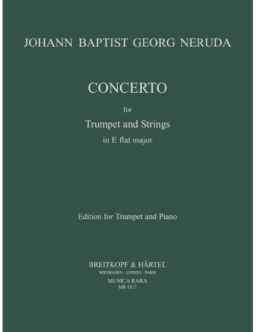 EDITION BREITKOPF Neruda - Concerto E Flat Major - Trompette et Strings