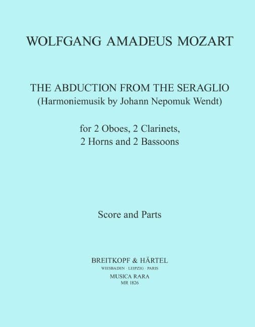 EDITION BREITKOPF MOZART - THE ABDUCTION FROM THE SERAGLIO K. 384 KV 384