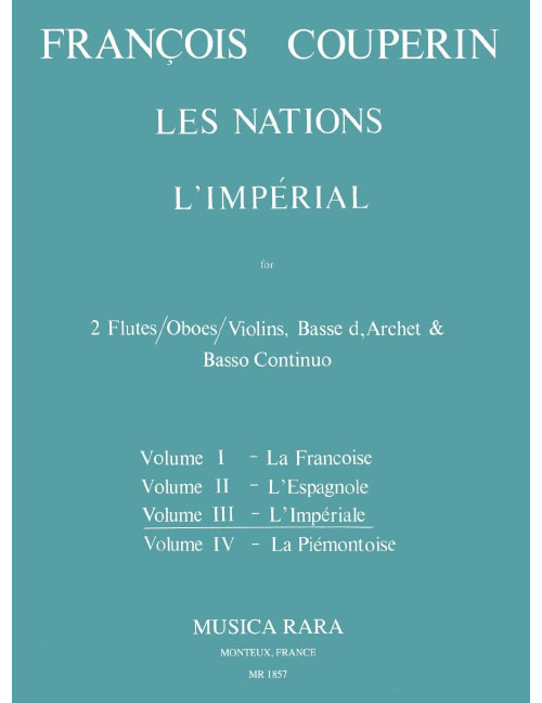 EDITION BREITKOPF Couperin - Les Nations
