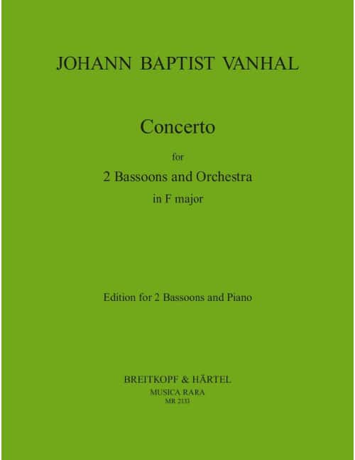 EDITION BREITKOPF VANHAL - CONCERTO IN F MAJOR