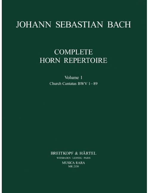 EDITION BREITKOPF BACH - COMPLETE HORN REPERTOIRE - HOUN