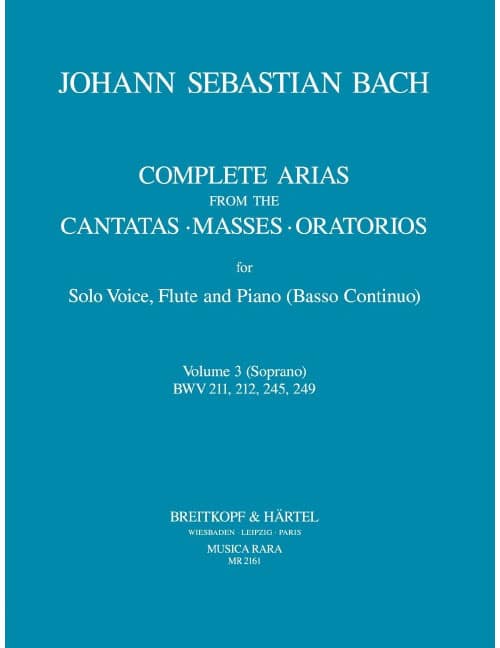 EDITION BREITKOPF BACH - COMPLETE ARIAS