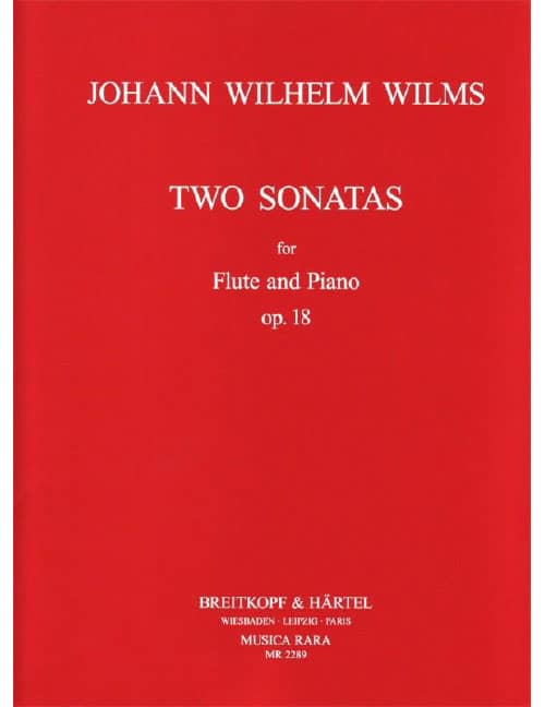 EDITION BREITKOPF WILMS - 2 SONATEN OP. 18 - FLUTE ET PIANO