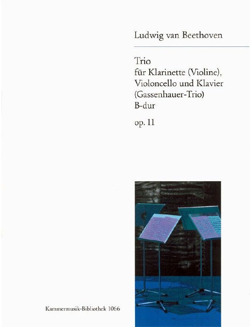 EDITION BREITKOPF Beethoven - Piano Trio In Bb Major Op. 11 - Clarinette (Violon), Violoncelle (Bassoon) Et Piano
