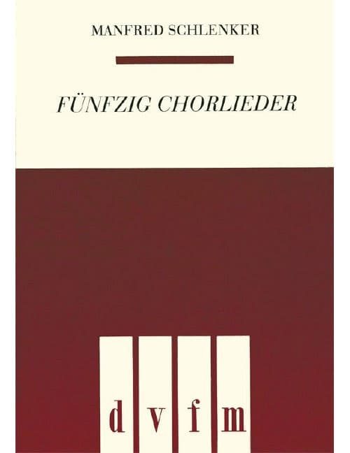 EDITION BREITKOPF SCHLENKER - 50 CHORLIEDER - CHOEUR MIXTE