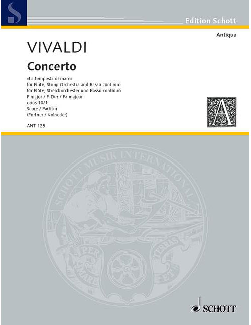 SCHOTT Vivaldi Antonio - Concerto No 1 F Major Op 10/1 RV 433/PV 261