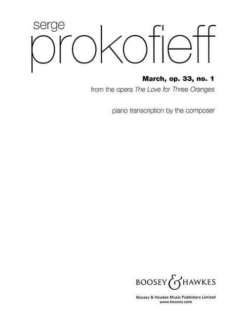 BOOSEY & HAWKES PROKOFIEV S. - MARCH OP. 33/1 - PIANO