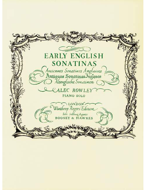BOOSEY & HAWKES ANCIENNES SONATINES ANGLAISES - PIANO