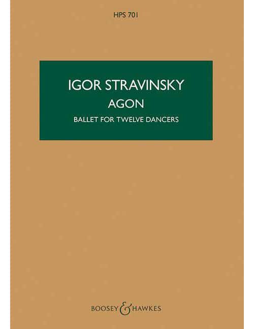 BOOSEY & HAWKES STRAVINSKY - AGON HPS 701 - ORCHESTRE