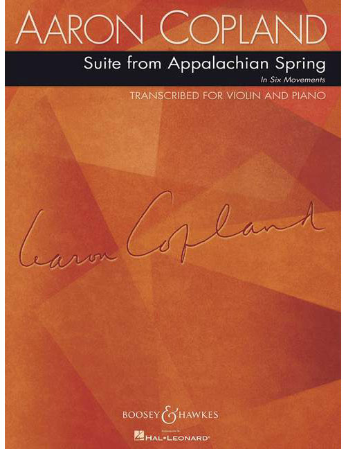 BOOSEY & HAWKES COPLAND - SUITE FROM APPALACHIAN SPRING - VIOLON ET PIANO