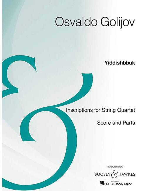 BOOSEY & HAWKES GOLIJOV - YIDDISHBBUK - STRING QUARTET