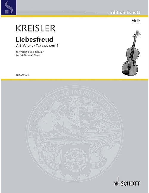 SCHOTT KREISLER - LIEBESFREUD NO. 10 - VIOLON ET PIANO