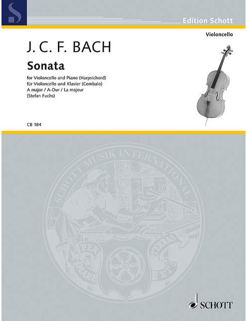 SCHOTT Bach - Sonata En La Majeur - Violoncelle et Piano