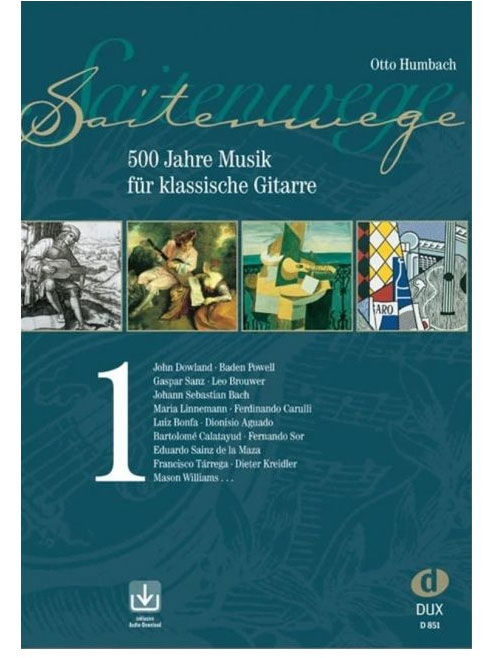 EDITION DUX Humbach - Saitenwege Band 1 - 500 Jahre Musik - Guitare + Audio