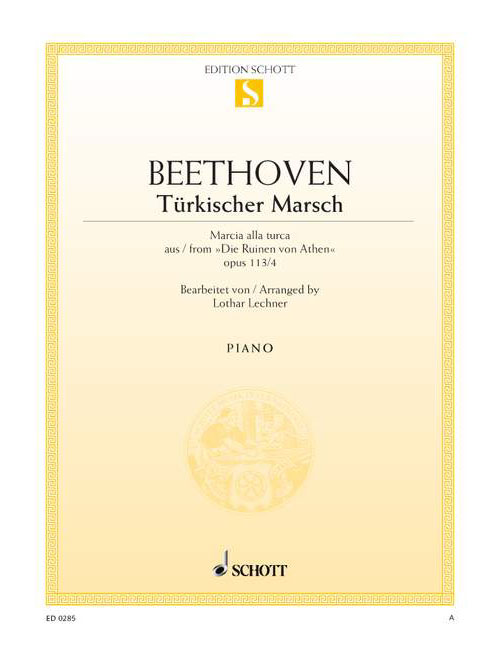 SCHOTT Beethoven - Turkish March C Major Op. 113/4 - Piano