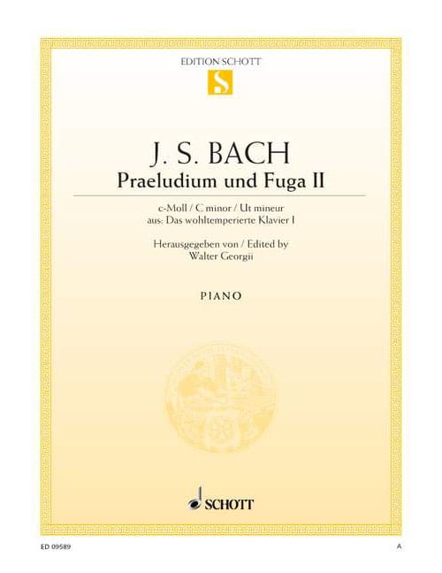 SCHOTT BACH - PRELUDE II AND FUGUE II C MINOR BWV 847 - PIANO